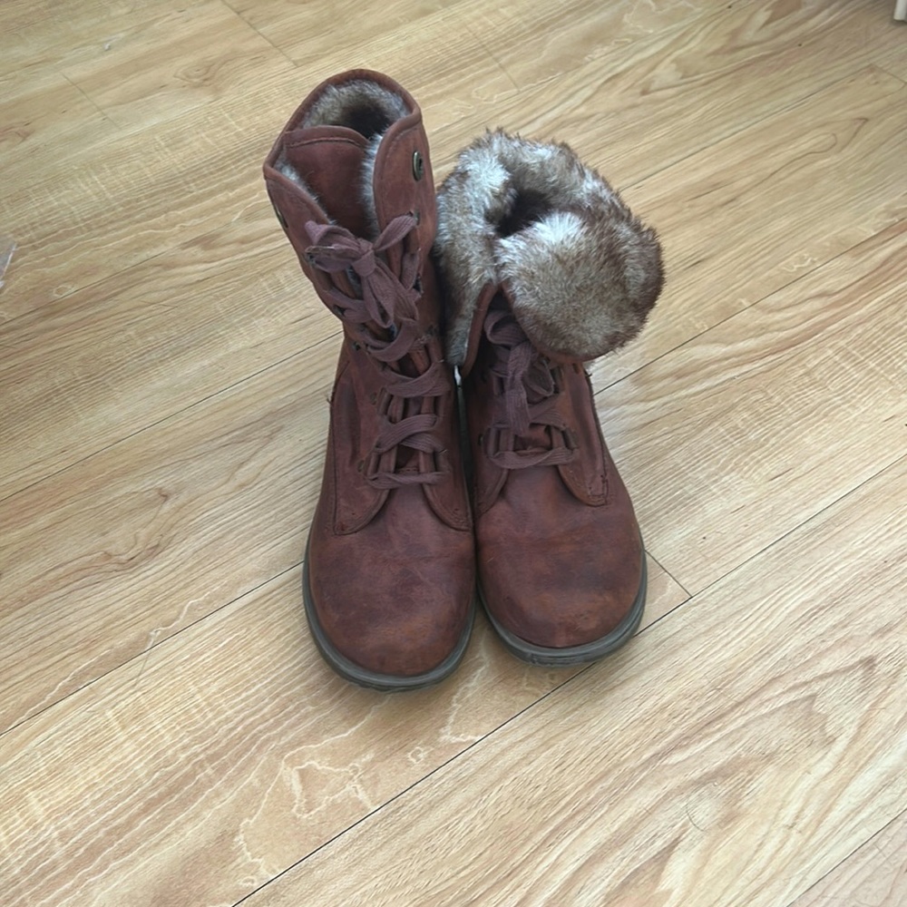 Brown Fur Boots